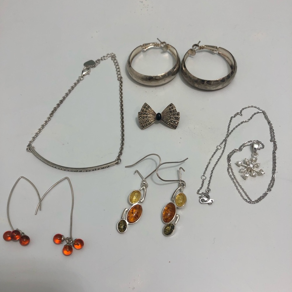 Sterling silver Lot Of Jewelry